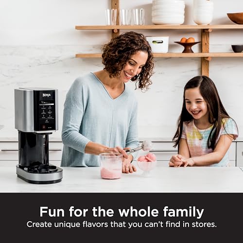 Ninja NC301 CREAMi Ice Cream Maker, for Gelato, Mix-ins, Milkshakes, Sorbet, Smoothie Bowls & More, 7 One-Touch Programs