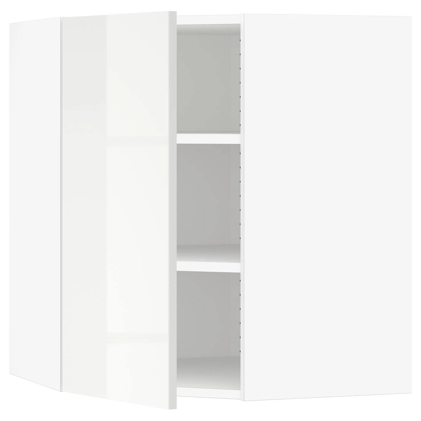 IKEA - SEKTION Corner Wall Cabinet with Shelves, white/Ringhult White, 26x15x30 29040623