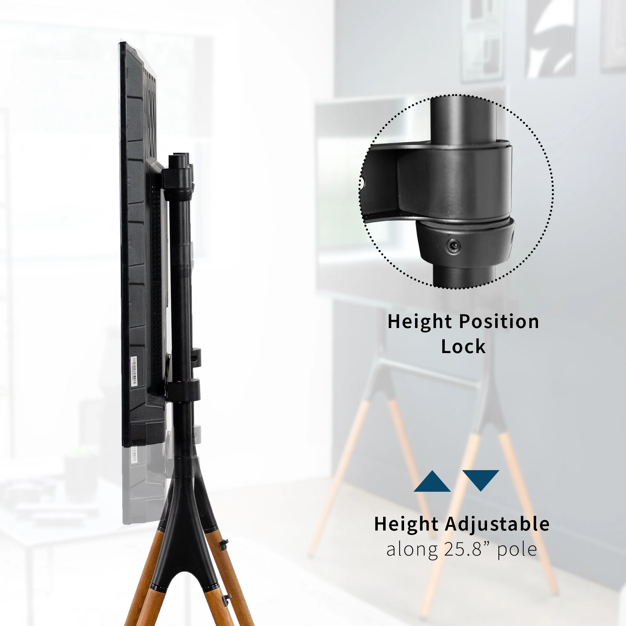 VIVO Easel Studio TV Adjustable Floor Stand | Mounts 49" to 70" Screens