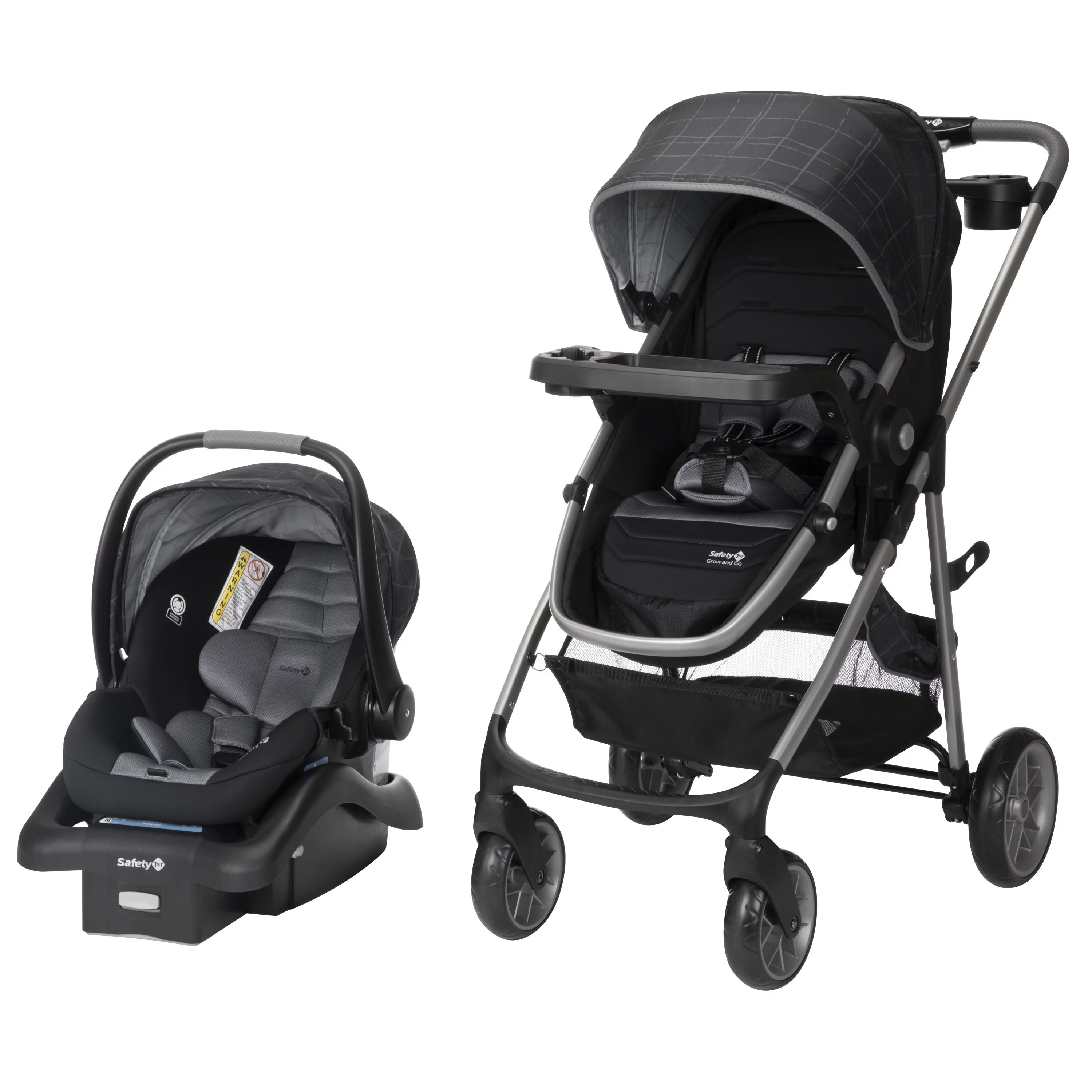 Safety 1st Deluxe Grow and Go Flex 8-in-1 Travel System, High Street, Infant
