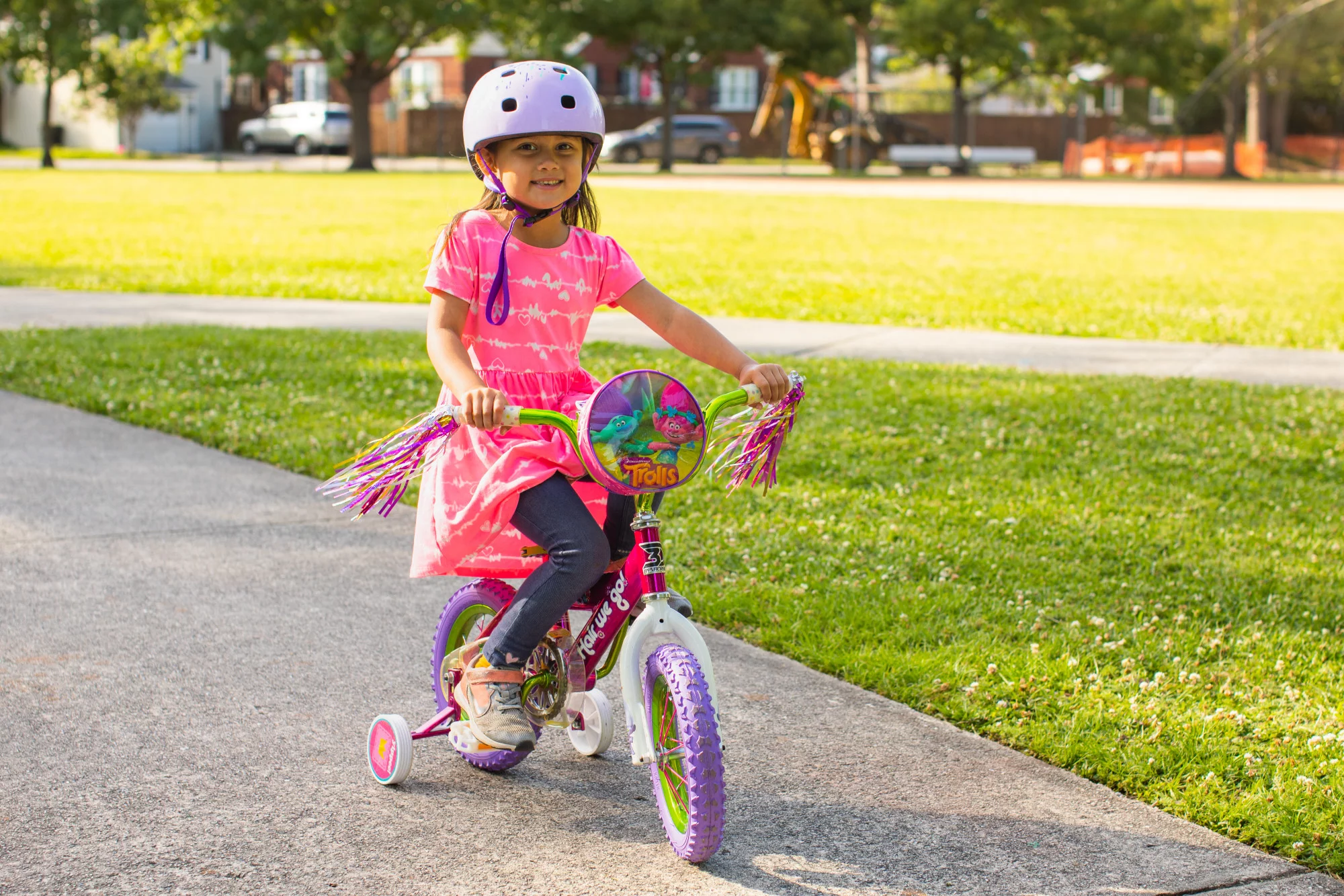 Dynacraft Trolls 12-Inch Girls BMX Bike For Age 3-5 Years