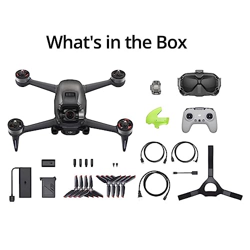 DJI FPV Combo (Goggles V2), First-Person View Drone with 4K Camera, S Flight Mode, Super-Wide 150° FOV, HD Low-Latency Transmission