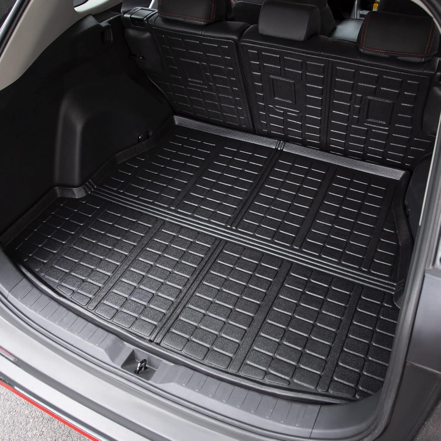 Xipoo Fit 2019 2020 2021 2022 Toyota RAV4 Trunk Mat Rear Cargo Mat Cargo Liner Trunk Liner for Toyota RAV4 Accessories (Rear Trunk Mat)