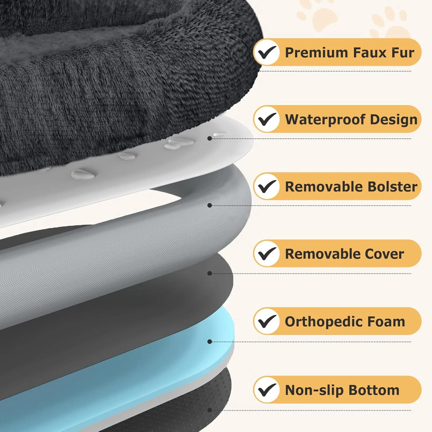 SWITTE Human Dog Bed for Adult, 71"x47"x13" Washable Large Human Size Dog Bed with Blanket for People Doze Off