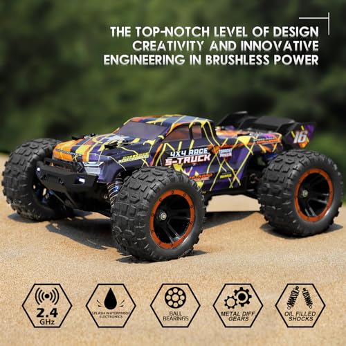 HAIBOXING 16890SA 1/16 Scale 4WD Brushless RC Truck Max 40 MPH Fast RC Cars