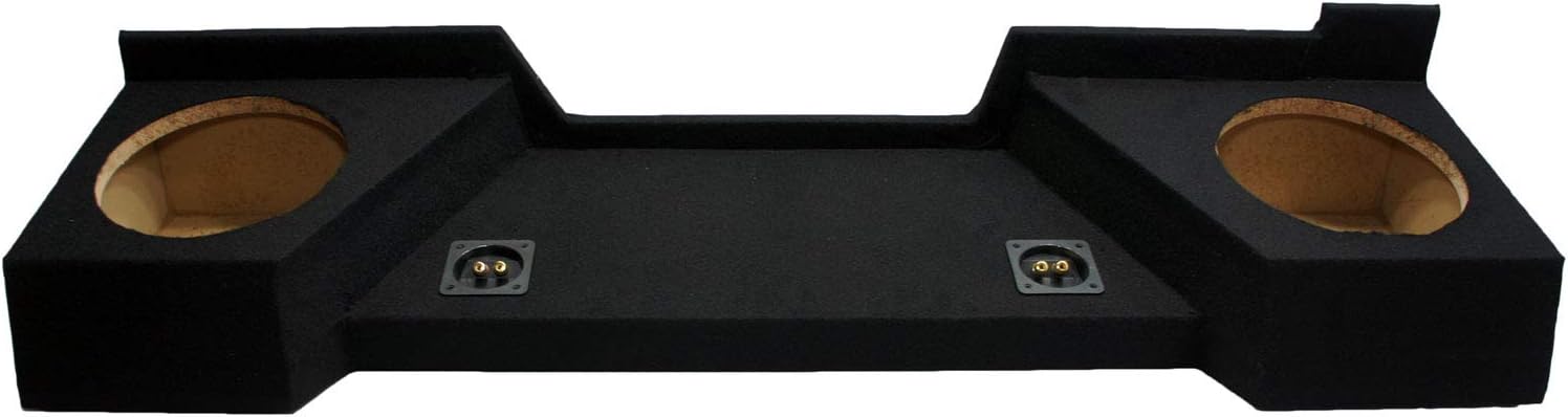 Compatible with Chevy Silverado or GMC Sierra Full Size Extended Cab Truck 2007-2013 Dual 10 Subwoofer Sub Box Speaker Enclosure