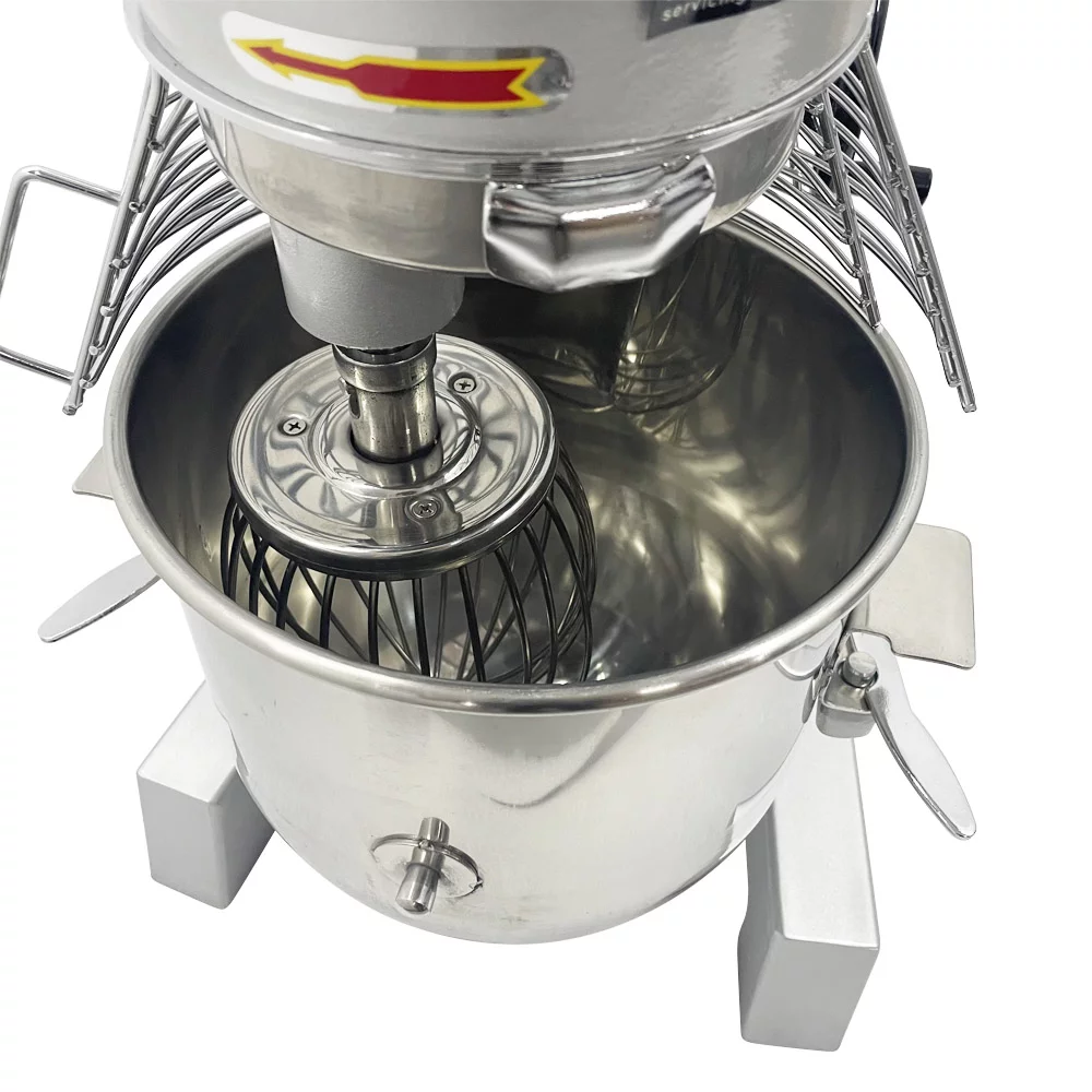 INTSUPERMAI Commercial Dough Mixer 11Qt 3 Speed Bakery Blender Stainless Steel