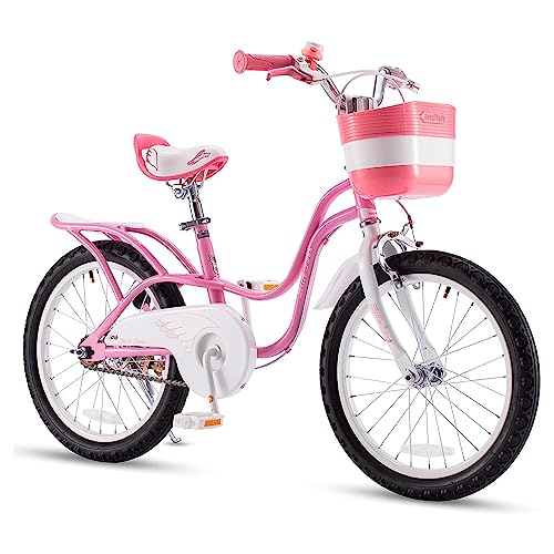 Royalbaby Princess Girls Kids Bike 12 14 16 18 20 Inch Children Bicycle with Basket for Age 3-12 Years