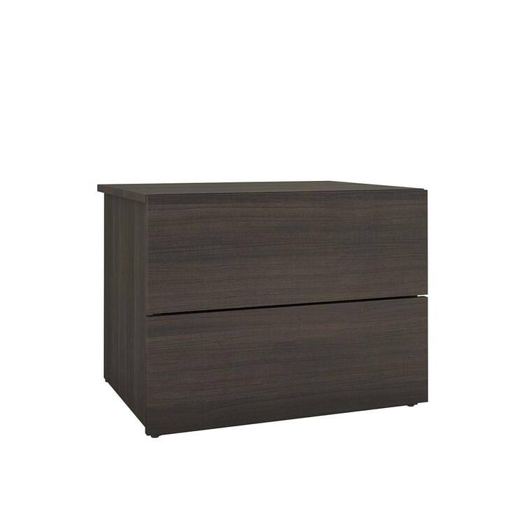 Nexera Jet Set 4 Piece Queen Size Bedroom Set, Ebony