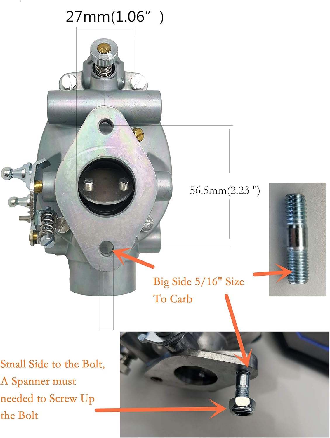 mdairc 8N9510C 9N9510A B3NN9510A heavy duty Carburetor Replacement for Ford Tractor 2N 8N 9N Heavy Duty TSX33 TSX241A TSX241B TSX241C B3NN9510A