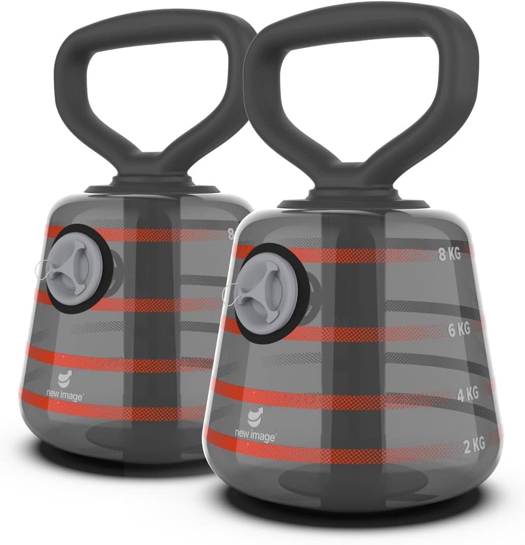 New Image Kettle Bells | Adjustable Kettle bell |Water Kettlebell | Exercise Fitness Weight Set | Weightlifting | Core Training | Durable and Strong
