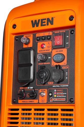 WEN 2800-Watt Dual Fuel Inverter Generator, Quiet, Portable, and Lightweight with Fuel Shut Off and CO Watchdog (DF280iX)