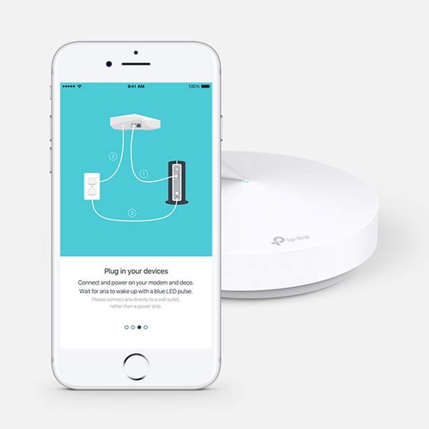 TP-Link Deco M5 Wi-Fi System (Single Pack) – Router Replacement for Secure Whole Home Coverage (Renewed) Pack of 2