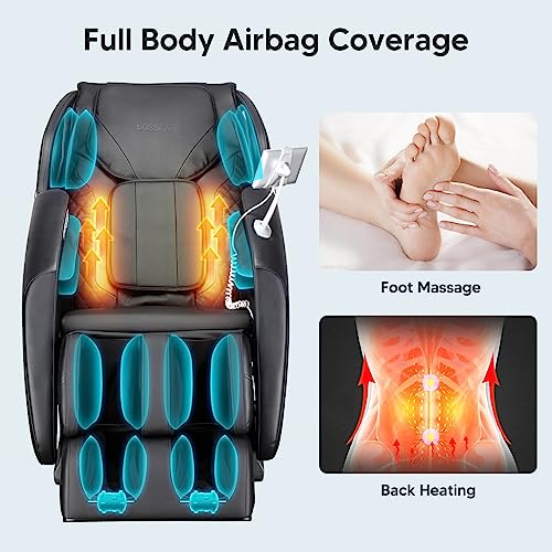 Full Body Airbag Massage Chair: 2025 Shiatsu Zero Gravity Massager Chairs - AI APP Control Back Heating