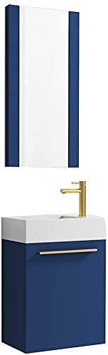 18 Inch Luxury Bathroom Vanity with Acrylic Sink