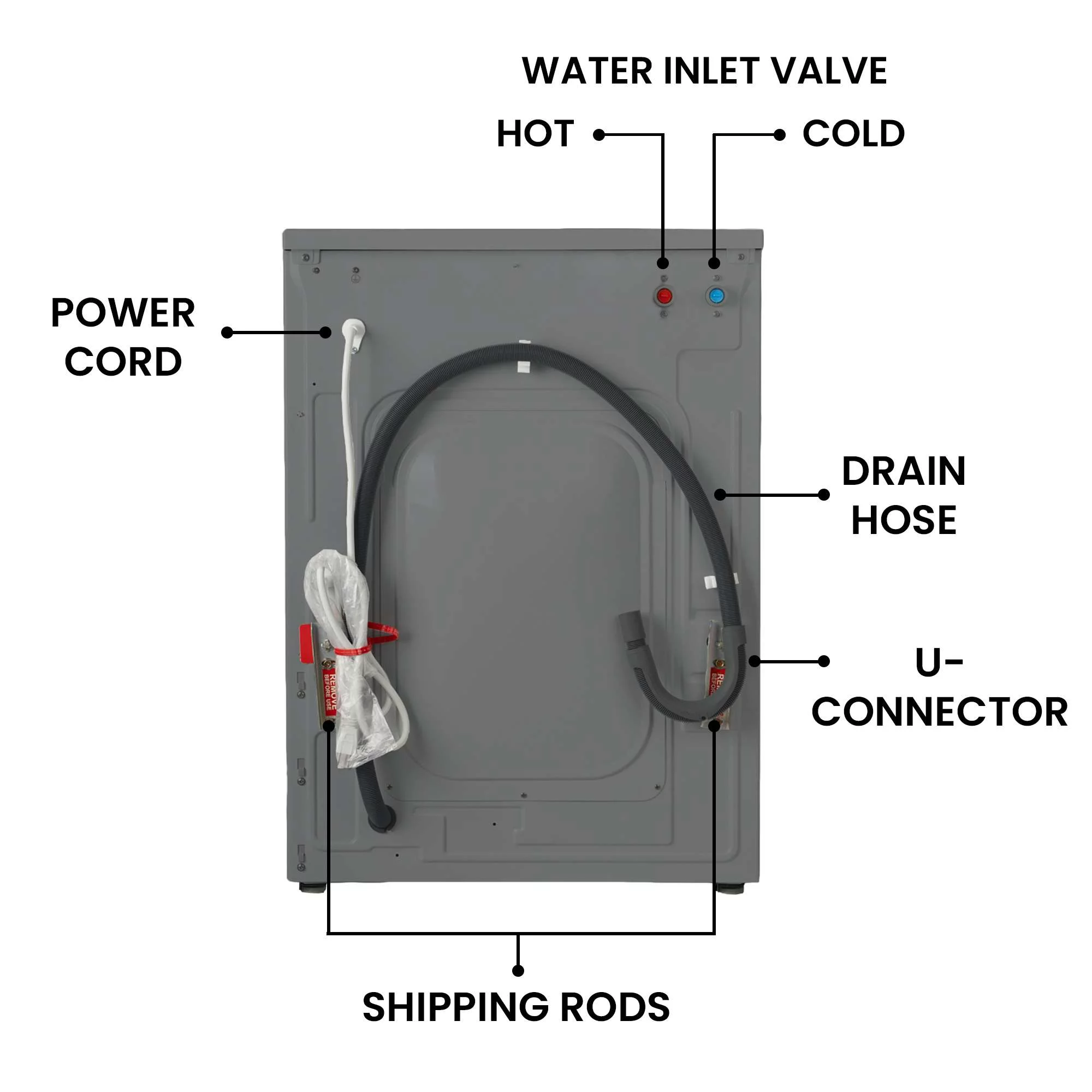Equator Fully Built-in All-in-One Combo Washer-Dryer Ventless 1.62 cf/15lbs 110V White