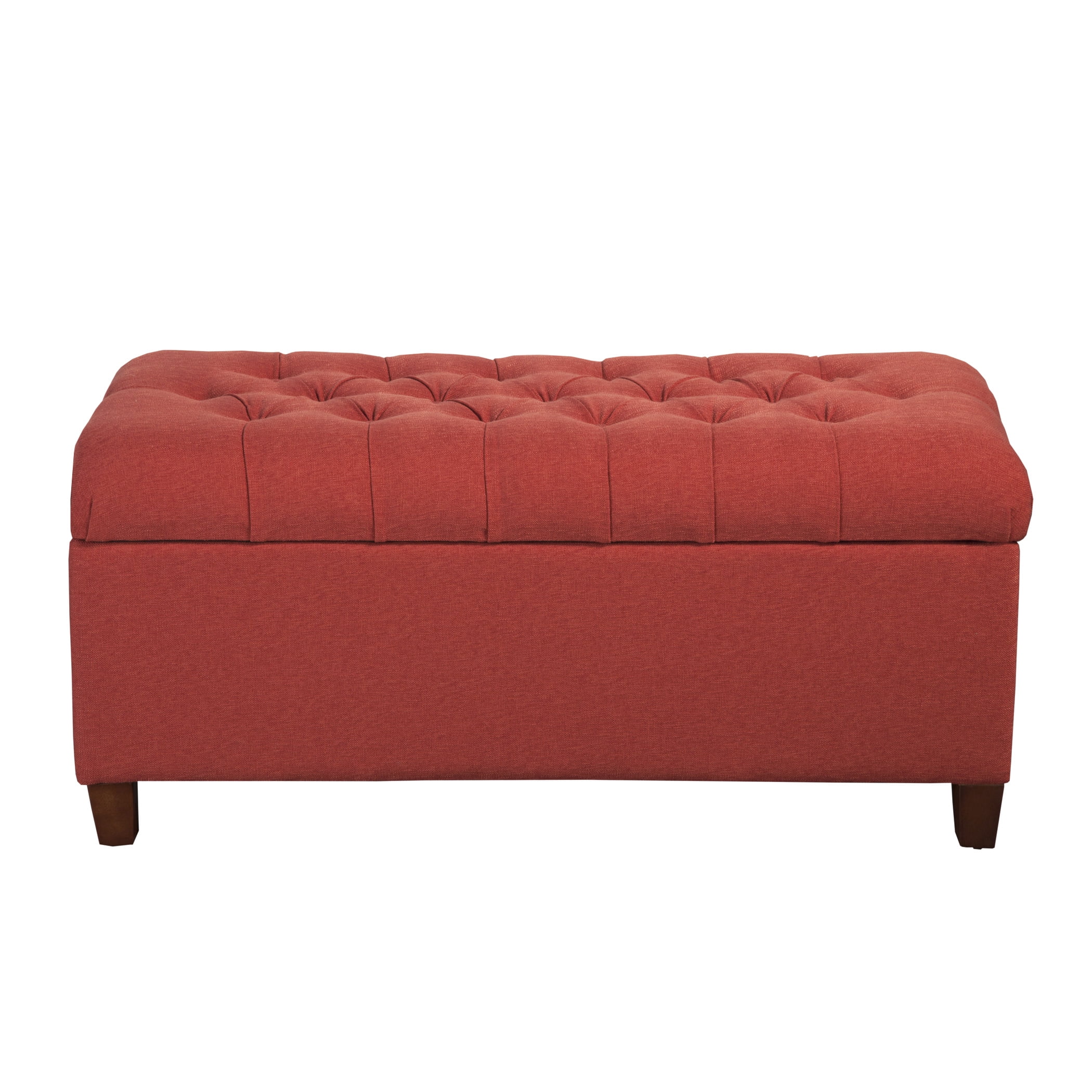 HomePop Ainsley Button Tufted Storage Bench, Multiple Colors