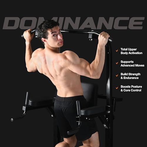 Pull Up Bar Free Standing - Power Tower, Multi-Functional Pullup Dip Station, Calisthenics Equipment Station For Home Gym - 440LBS Capacity
