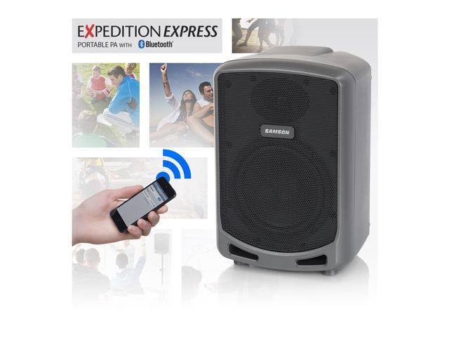 Samson SAXP360 Expedition Express Portable PA Speaker System, Black