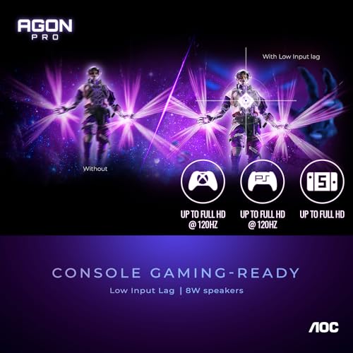 AOC CQ32G4VE 32" Curved Frameless Gaming Monitor 2K QHD, 1500R Curved VA, 180Hz, 0.5ms Response Time, 2X Display Port, 2X HDMI