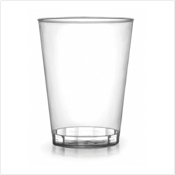 Savvi 10 oz Clear Round Plastic Tumbers,Pack of 20, 25 Packs
