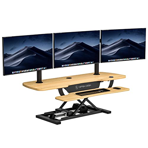 VERSADESK PowerPro™ 36 Inch Electric Standing Desk Converter, Height Adjustable Sit to Stand Up Desk Riser