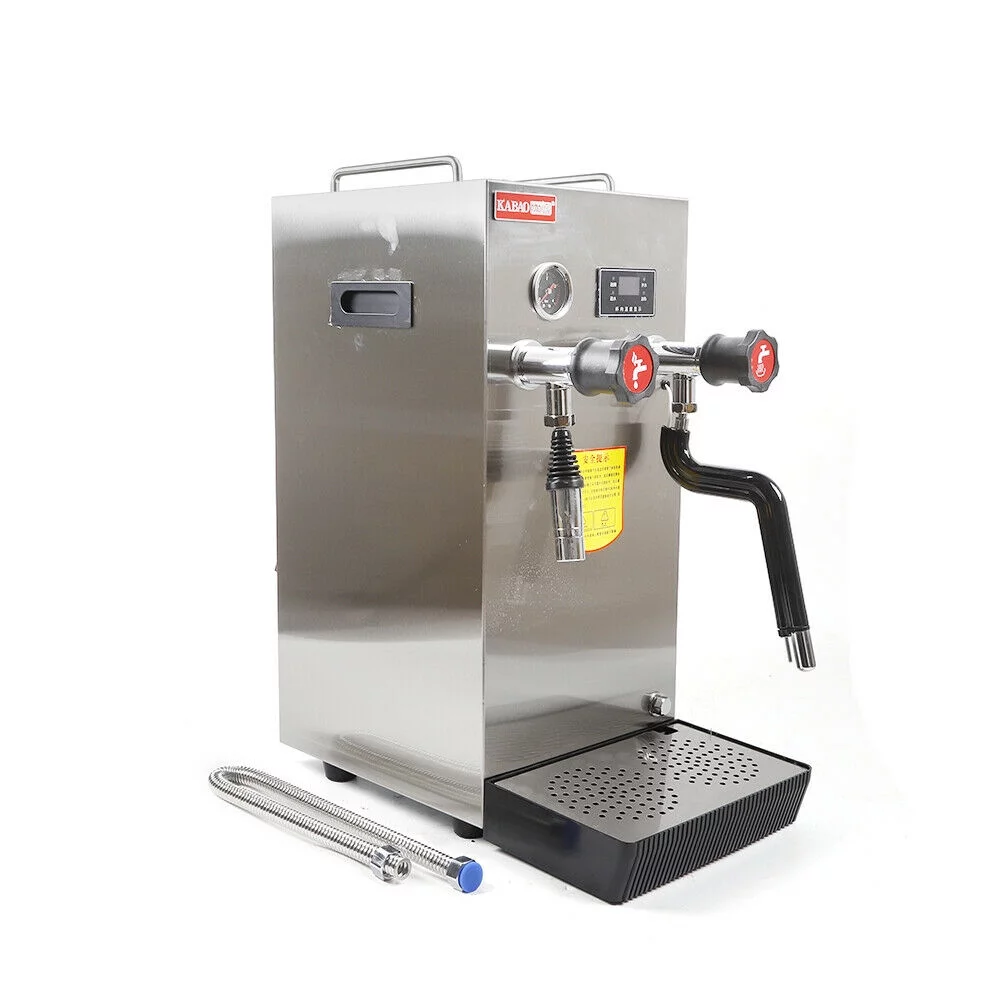 Miumaeov Commercial Milk Frother Electric Multi-Purpose Full-Automatic Boiling Water Frothing Machine with Lcd Display for Coffee Shop Dessert Shop