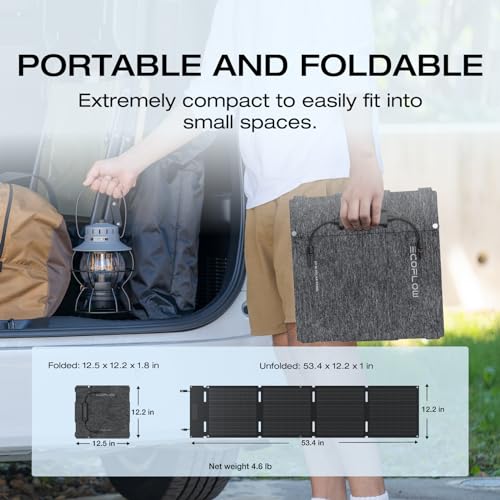 EF ECOFLOW Portable Power Station RIVER 2, 256Wh LiFePO4 Battery/ 1 Hour Fast Charging, 2 Up to 600W AC Outlets
