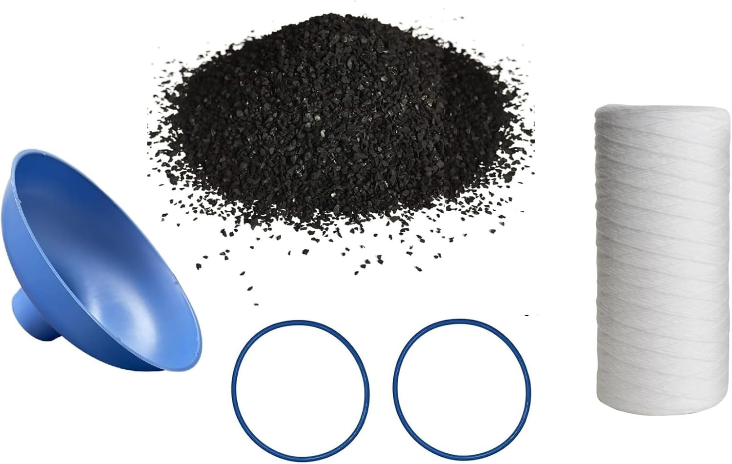 IPW Industries Inc. Compatible PC600-P Bulk Water Filter Catalytic Carbon Charcoal Replacement Media and Pre-Filter 5 Micron Sediment Replacement