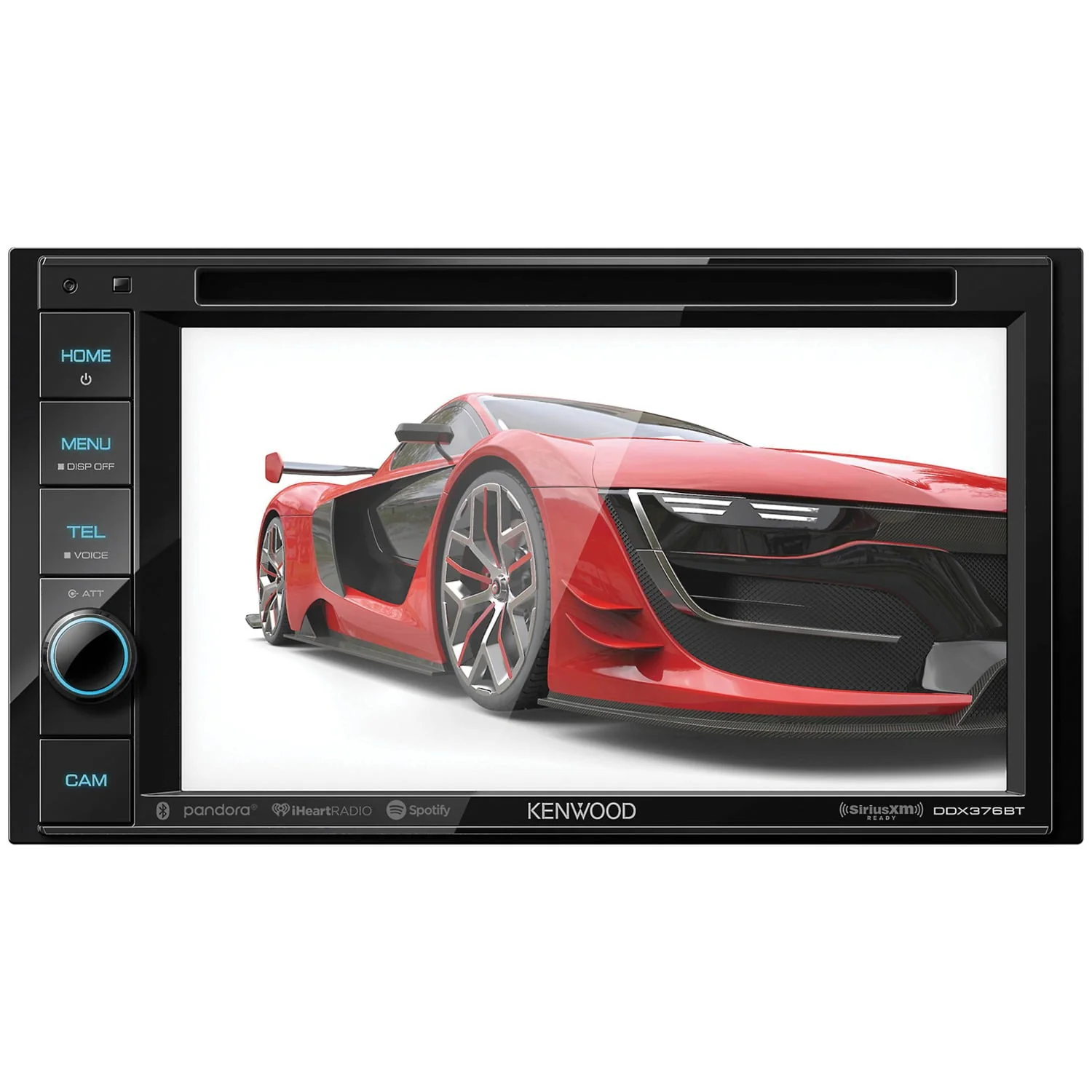 Kenwood DDX376BT 6.2 Double DIN In-Dash DVD Receiver with Bluetooth and SiriusXM Ready