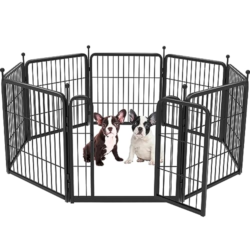 FXW Rollick Dog Playpen for Yard, RV Camping, 32 inch 16 Panels for Small and Medium Dogs│Patented