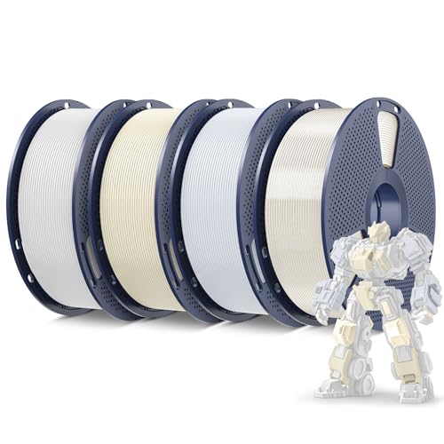 SUNLU 3D Printer Filament Bundle, PLA Plus Filament 10KG 1.75mm, Neatly Wound Filament for Most 3D Printer, 10 Colors, 1kg Spool