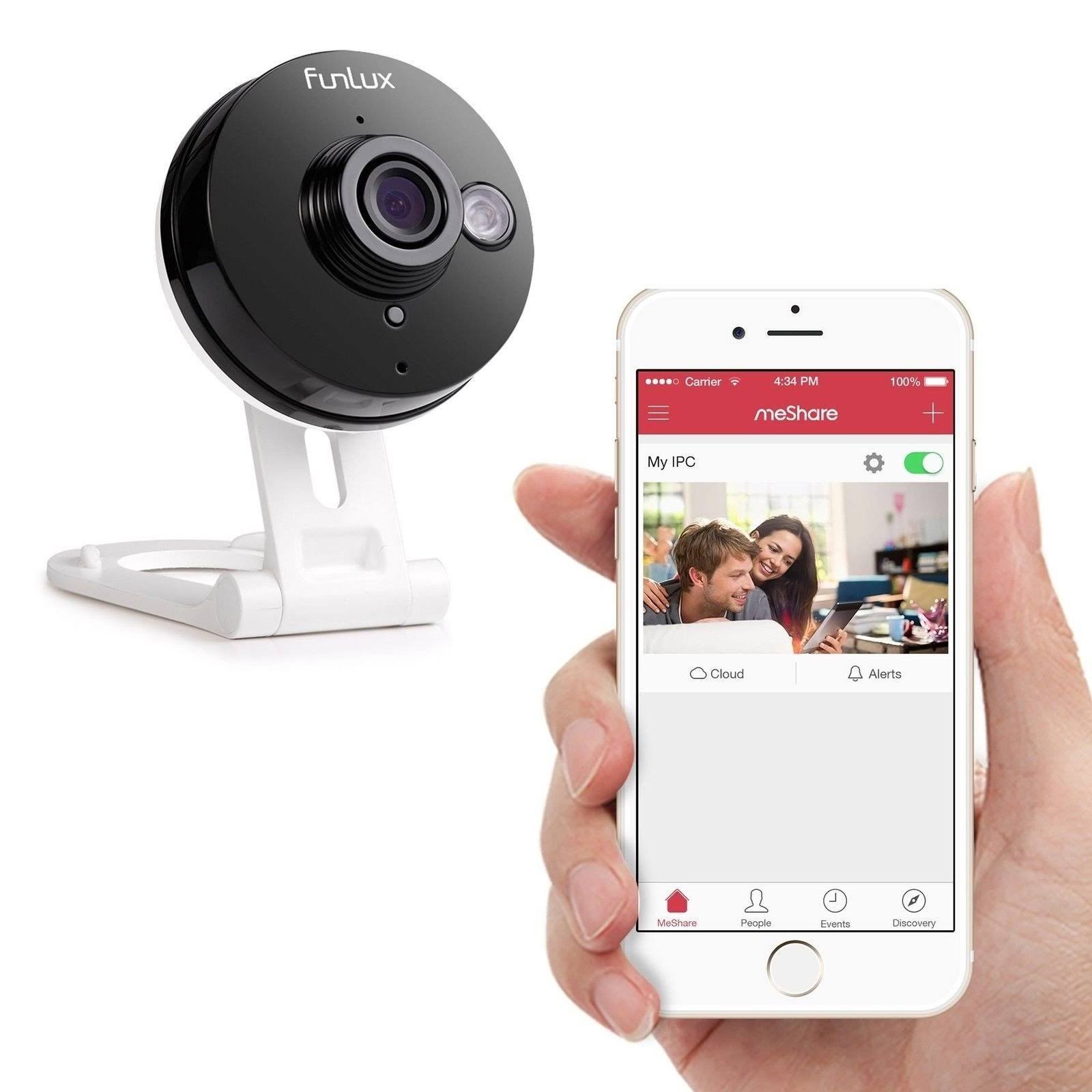 Funlux 720p HD Wireless Smart Home Day Night Security Surveillance Camera 2