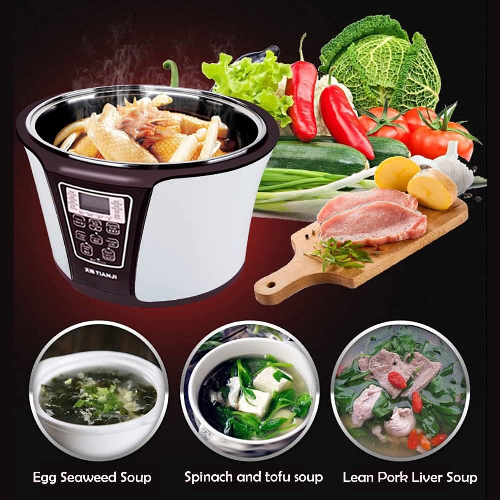 TIANJI Smart 4 Ceramic Pot Electric Stew Pot DGD33-32EG 4-in-1 3.2L+2x0.65L+0.45L - Smart Home Appliances