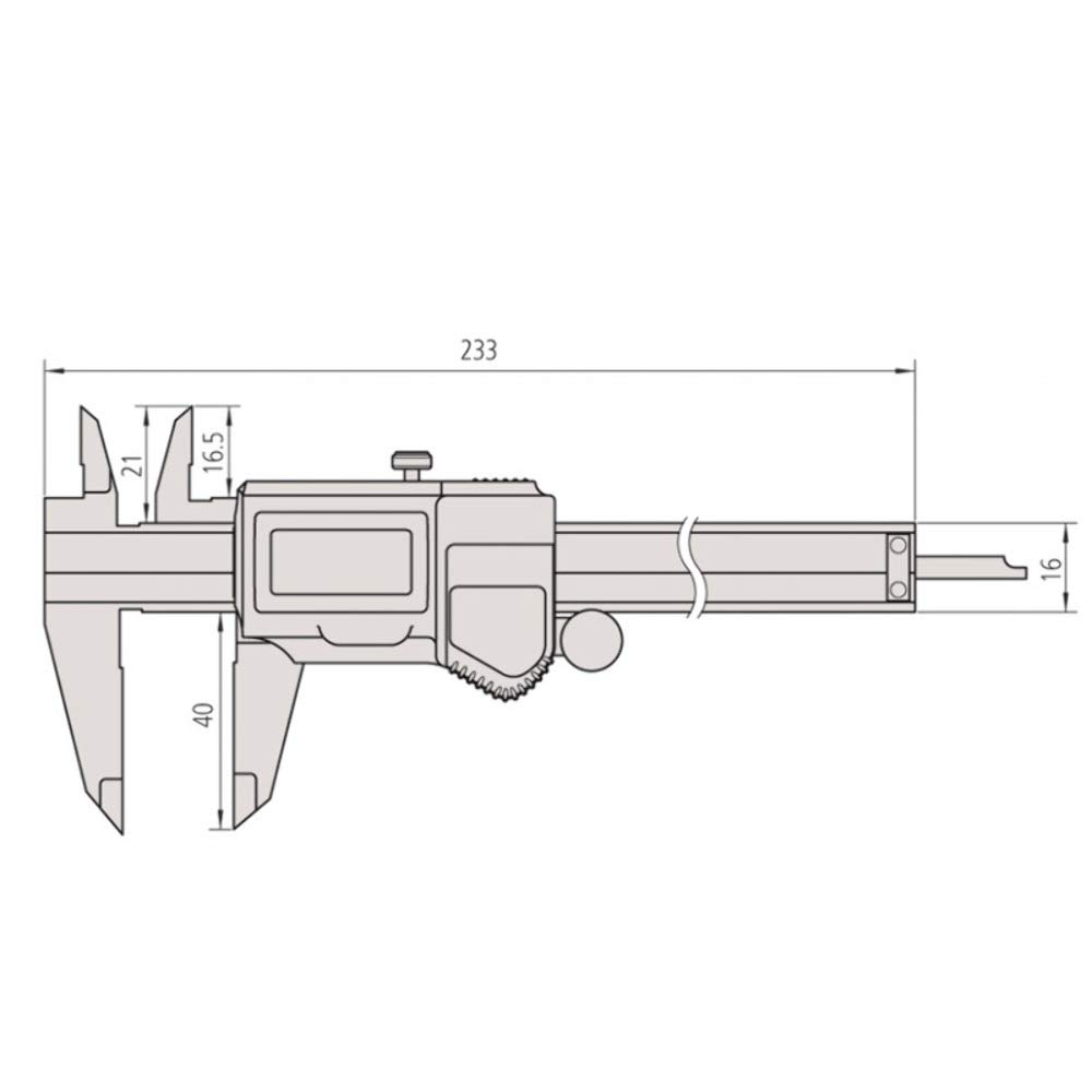 Mitutoyo 500-752-20, Coolant Proof Digimatic Caliper, 0-6, IP67, 0005 0/01 mm No SPC