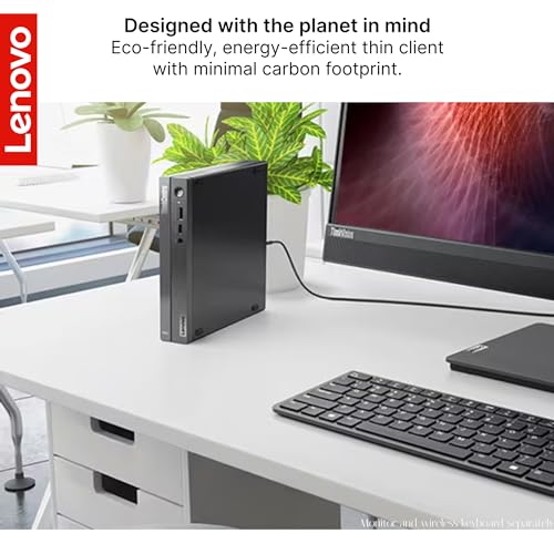 Lenovo ThinkCentre Neo 50q Gen 4 Thin Client Desktop, Intel 12th Gen 5-Core Processor, 16GB RAM, 512GB SSD, HDMI, Wired keyboard and mouse