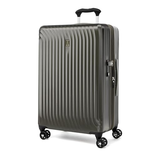 Travelpro Maxlite Air Hardside Expandable Carry on Luggage, 8 Spinner Wheels, Lightweight Hard Shell Polycarbonate Suitcase, Shadow Grey