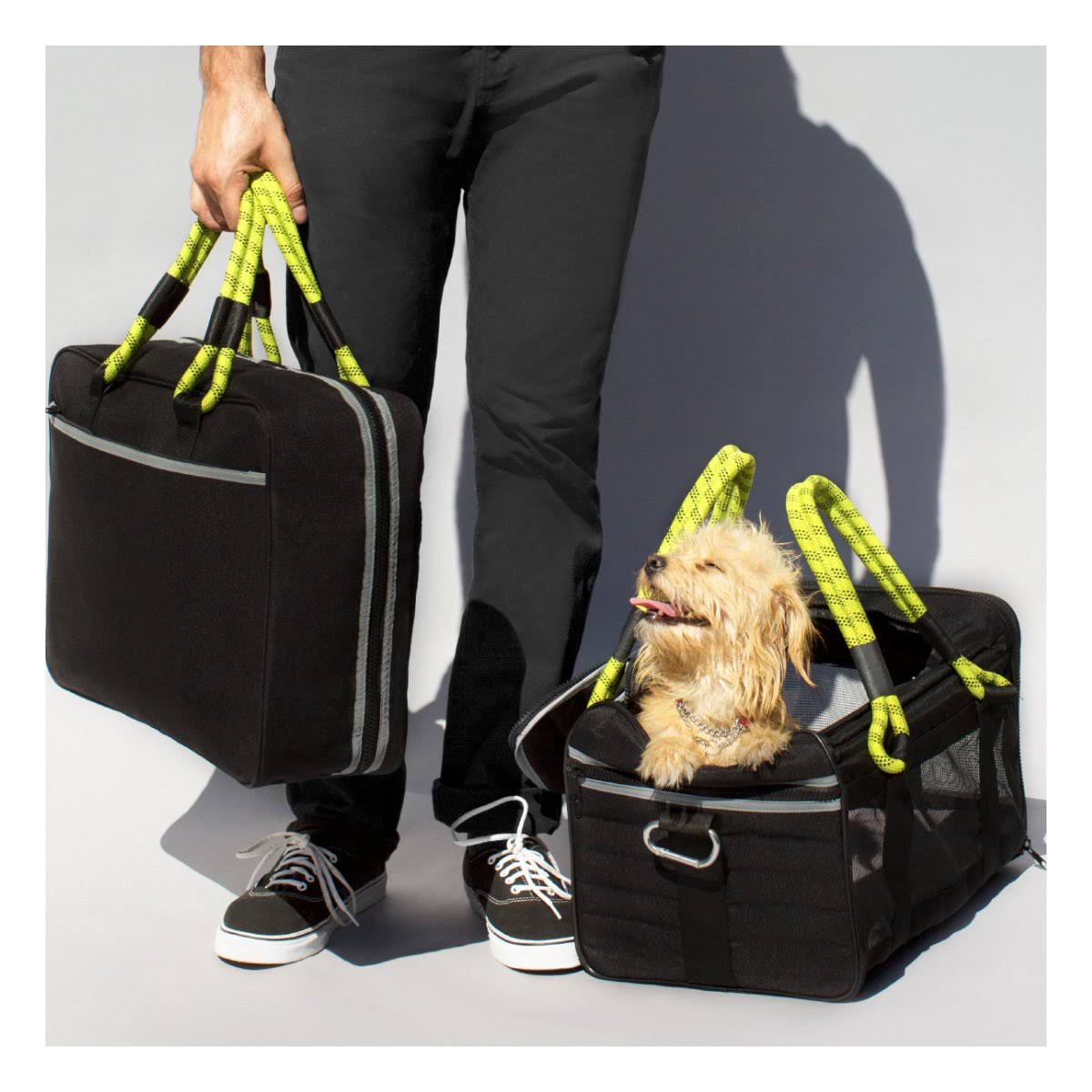 ROVERLUND Travel Airline-Approved Dog u0026 Cat Carrier, Camo/Magenta, Small