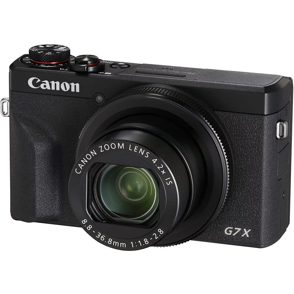 Canon PowerShot G7 X Mark III Digital Camera (Black) (3637C001), 64GB Card, Card Reader, Soft Bag, Flex Tripod, Hand Strap