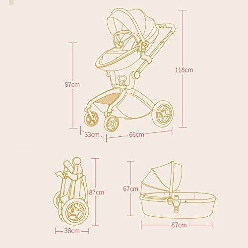 Hot Mom Baby Stroller 2020, Carriage with Bassinet Combo,Black