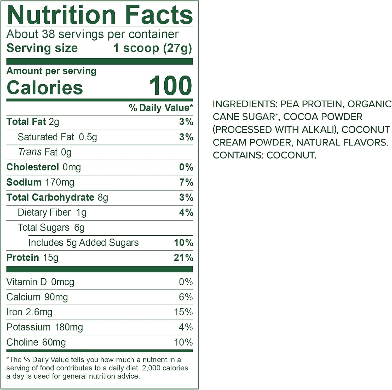 Vega Protein Made Simple, Vanilla, 39 Servings XL Tub - Plant Based Healthly Vegan Protein Powder with no Stevia, Dairy Free, Gluten Free, Vegetarian