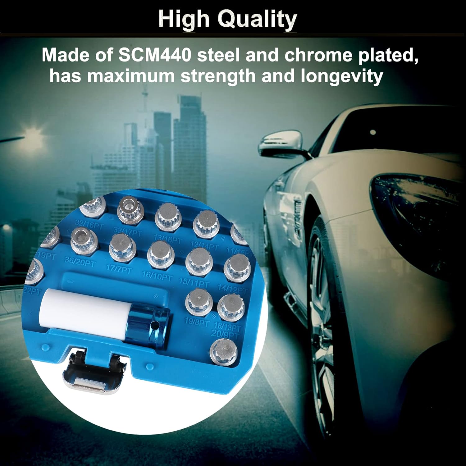 Automotive Wheel Lock Removal Kit Locking Lug Nuts Compatible for BMW Torx Bit Set