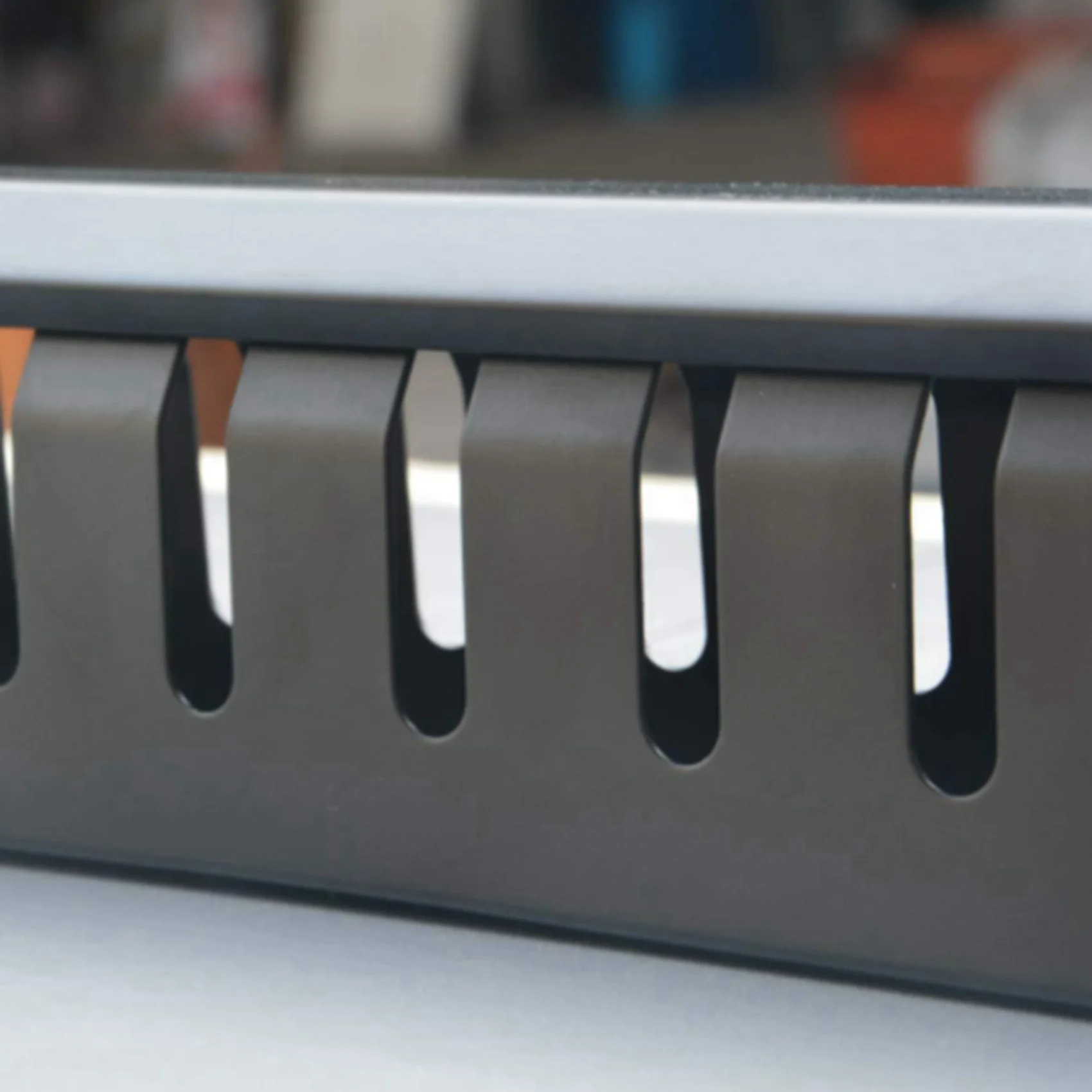 2X 1U Cable Management Horizontal Mount 19 Inch Server Rack , 12 Slot Metal Finger Duct Wire Organizer with Cover