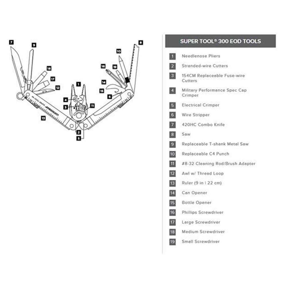 Leatherman Super Tool 300 EOD - Sports Supplies Online Store