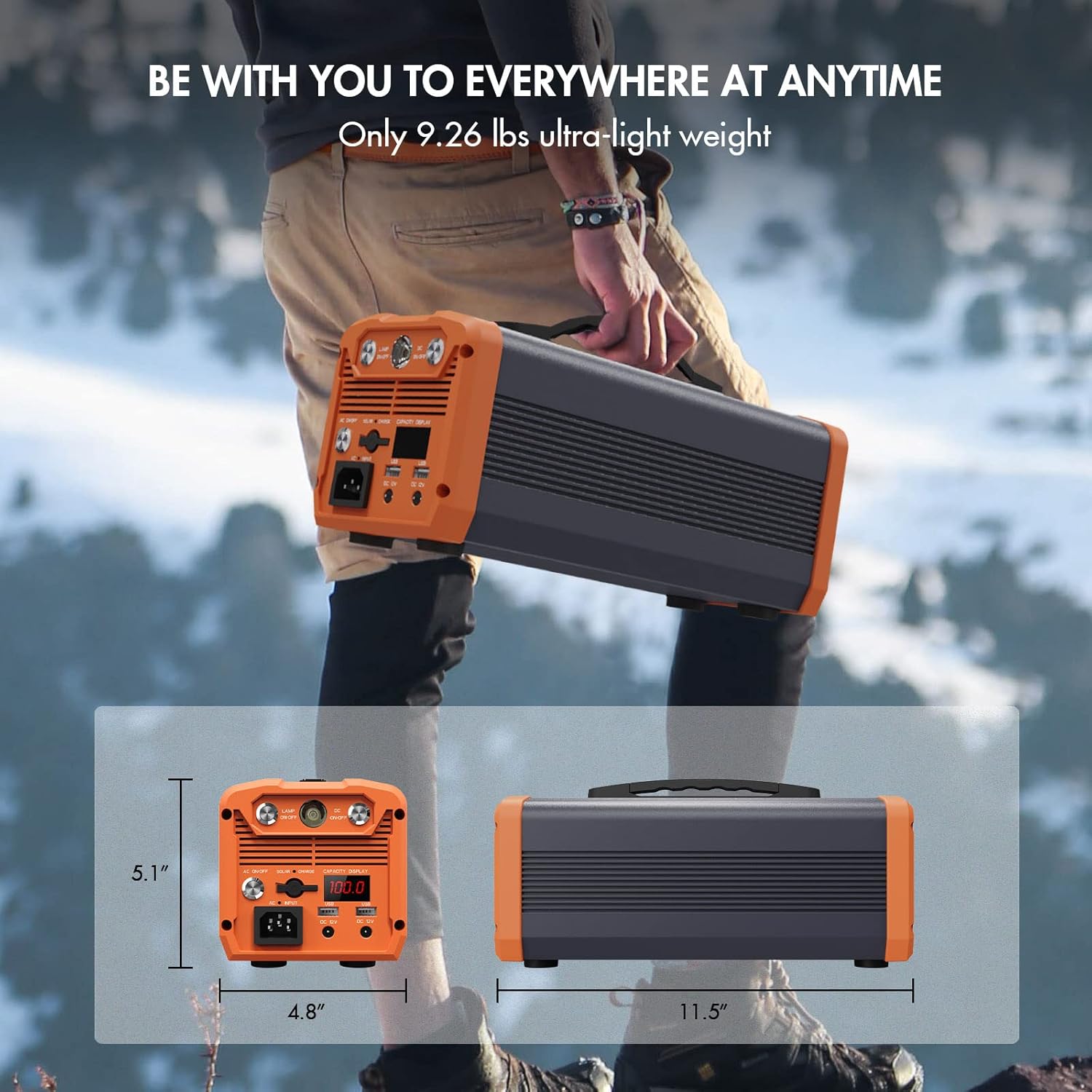Homeyears 518Wh Portable Power Station ES-500