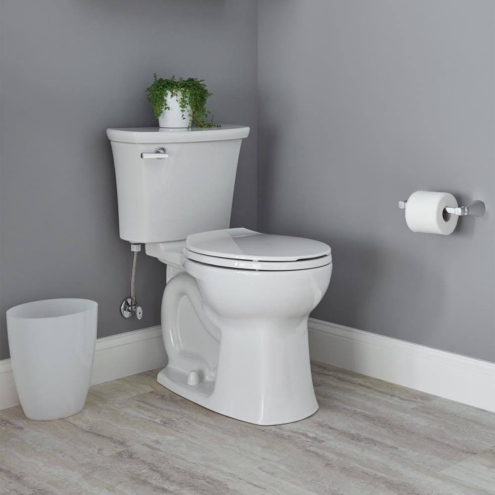 American Standard Edgemere White WaterSense Round Chair Height 2-Piece Toilet 10-in Rough-In Size (ADA Compliant)