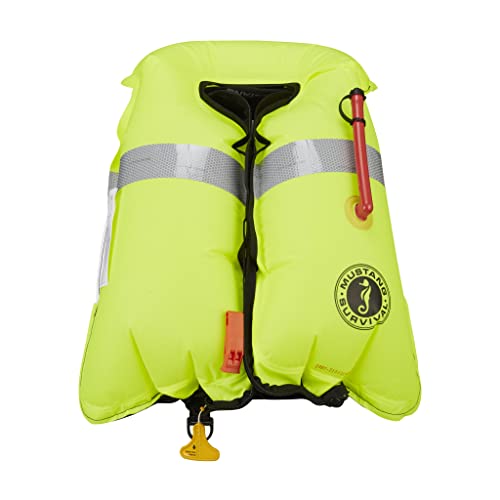 Mustang Survival - HIT Inflatable Work Vest for Adults (Orange & Black - One Size Fits All), Auto Hydrostatic