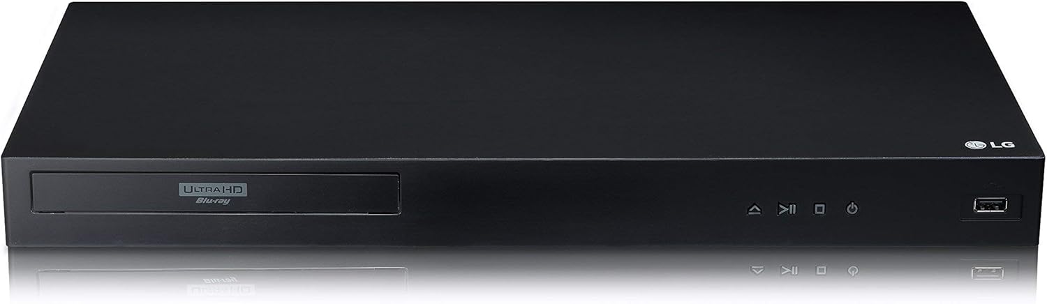 LG UBK80 4K Ultra-HD Blu-ray Player with HDR Compatibility (2018) (Renewed)