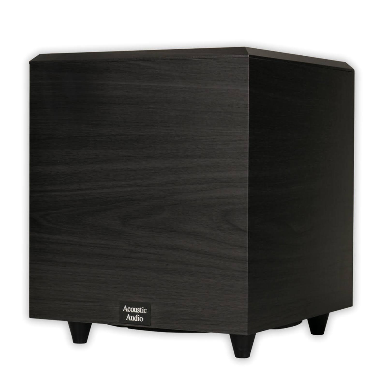 Acoustic Audio PSW-10 400 Watt 10-Inch Down Firing Powered Subwoofer (Black) - Megean