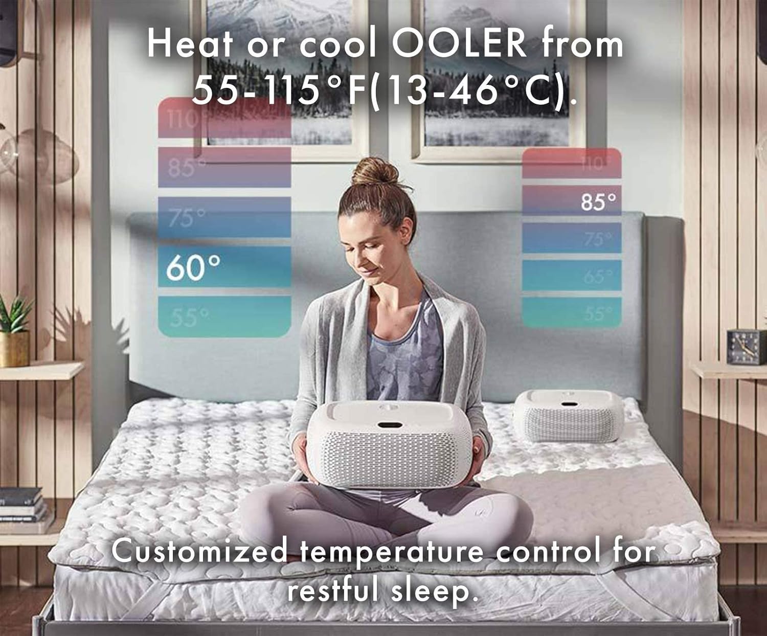 ChiliSleep OOLER Sleep System &ndash; Cooling & Heating Mattress Pad &ndash; Precise Temperature Control, Perfect Sleep Regulation